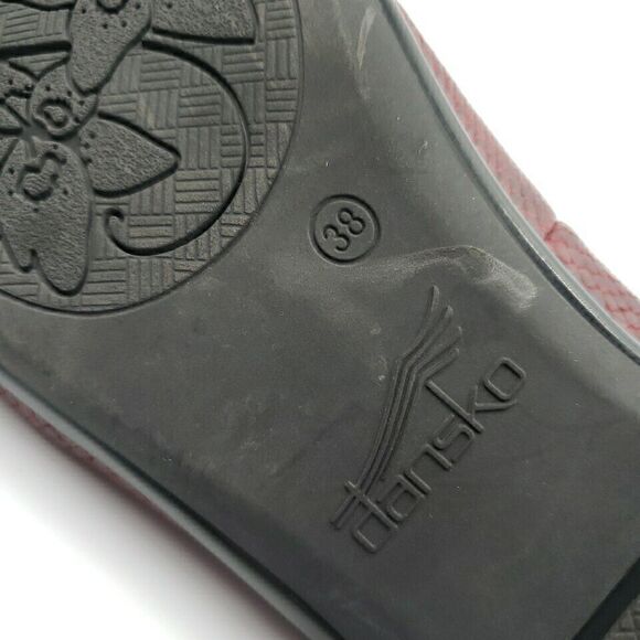 Dansko Womens Loafer Shoes Olivia Faux Snakeskin Leather Slip-On Loafer Size 38 - Picture 15 of 16